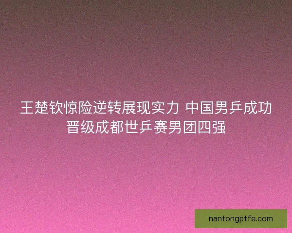 王楚钦惊险逆转展现实力 中国男乒成功晋级成都世乒赛男团四强 王楚钦惊险逆转展现实力 中国男乒成功晋级成都世乒赛男团四强